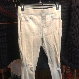 Old navy rock star Jean jeggings.  The required ripped look